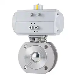 Pneumatic Wafer Stainless Steel Ball Valve